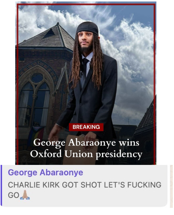 New Oxford Union President Cheers Charlie Kirk's Death! —  New Oxford Union President Controversy, Charlie Kirk Debate Reaction, Oxford University Leadership Scandal