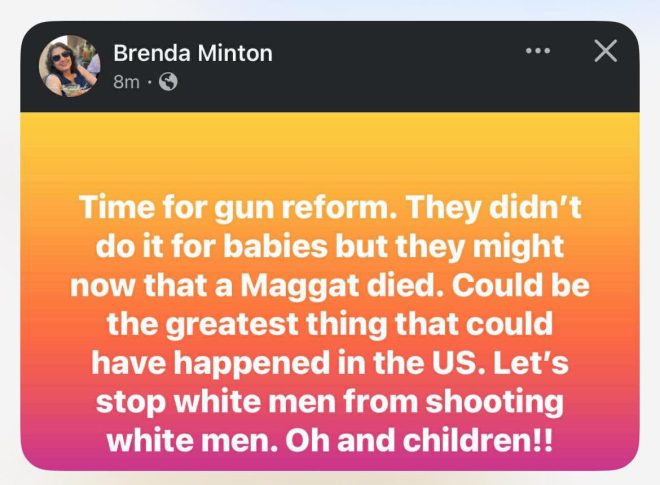 "Nurse Brenda Minton celebrates death of Maggat - What does this mean for Trump supporters in New Mexico?" —  Meet Brenda Minton, Presbyterian Medical Group RN, Rio Rancho
Trustworthy healthcare provider in New Mexico
Controversial views on patient care in the US