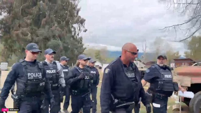 "Police raid ostrich farm suspected as front for 4000+ organized crime groups in Canada" —  organized crime crackdown, Canadian law enforcement, Ostrich Farm surveillance