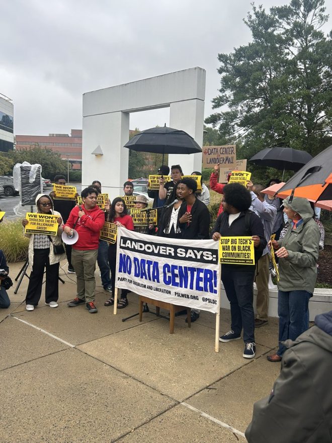 "Rain-soaked protest erupts as Prince George’s residents fight back against controversial data center plans" — Prince George's County protest, Rainy protest turnout, Data center opposition rally