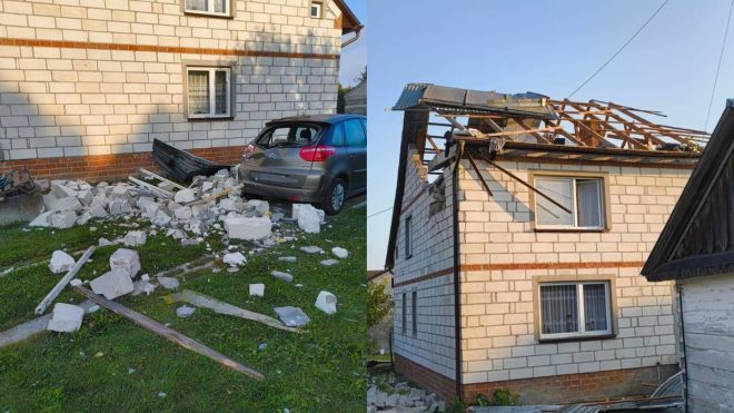 Russian Drone Strikes Home in Poland, Sparks Tensions and Fears of International Conflict —  Drone incident in Lublin Voivodeship, Wyryki village
Residential property damage caused by foreign drone
Explosion prompts fighter jets response in Poland