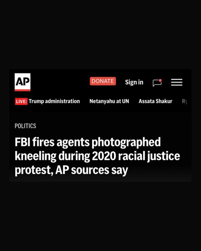 SHOCKING: FBI fires agents who kneeled at George Floyd protest - Was it justified or an overreaction? —  FBI agents fired, George Floyd protest, Federal Bureau of Investigation termination