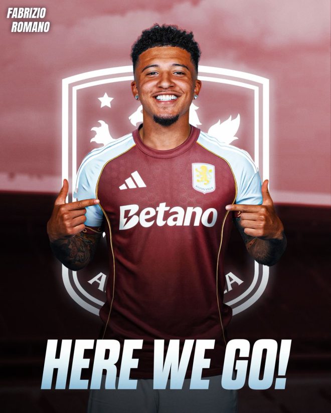 "SHOCKING: Jadon Sancho ditches Manchester United for Aston Villa! Fans divided as deal sealed on initial loan 🚨⚽🟣 #AVFC" — Jadon Sancho transfer news, Aston Villa deal, Premier League transfer rumors