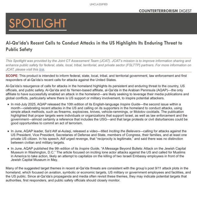 "SHOCKING: NCTC Refuses to Label Al Qaeda as Islamic Terrorists, Calls Them 'Violent Extremists' Instead!" —
Top secret intelligence report
Confidential classified information
Limited access classified documents