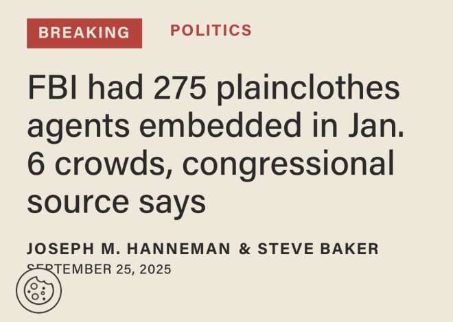 "SHOCKING REVELATION: FBI Admits 275 Agents Were Weaponized in Jan. 6 Capitol Riots! What Were They Really Doing?" —  FBI infiltration, political unrest, government surveillance