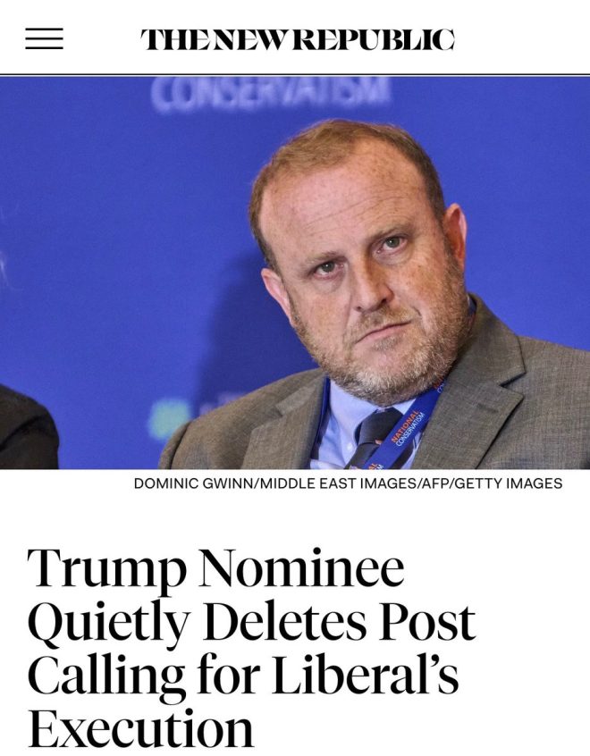 "SHOCKING: Trump Official Calls for Execution of Democrats! Scandal rocks State Department" —  Trump official advocates violence, State department official targets Democrats, Shocking call for Democrats' execution