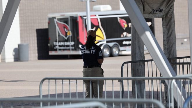 "Secret Service Arrests Man Providing 'Advance Security' for Charlie Kirk Memorial Service with Weapons at State Farm Stadium" —