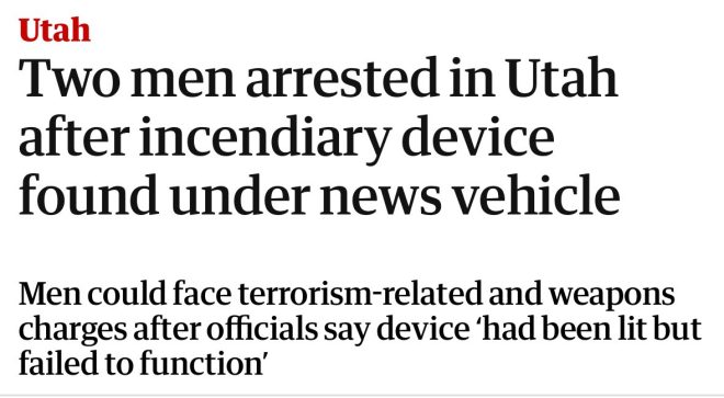 Shocking Arrests: Bomb Plot Linked to Charlie Kirk's Assassination? — "Salt Lake City bomb threat arrest, Radical Left extremism 2025, media van attack news"