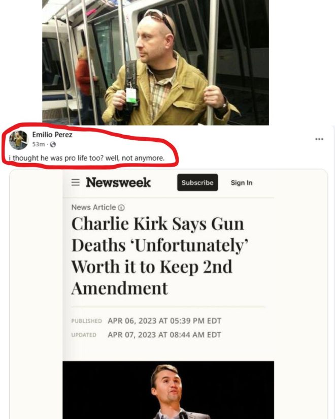 Shocking Claims: Emilio Perez Questions Kirk's Pro-Life Stance! — Liberal commentary on social media, Emilio Perez viral statement, Charlie Kirk controversy 2025