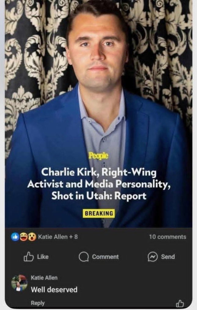 Shocking: Educator Fired for Celebrating Assassination! —  "Education Department Controversy, Kansas Political Scandal, Fired Educator News"