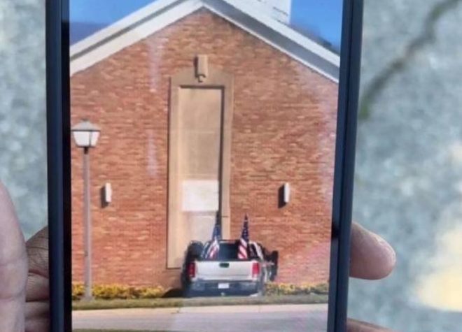 Shocking Evidence: Suspect's Truck Revealed in Church Shooting —  Michigan church shooting truck images, verified suspect vehicle photos, drone footage of Michigan church incident