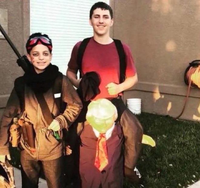 Shocking Image: Shooter in Trump Costume Surfaces! —  Charlie Kirk shooter news, Halloween costume controversy, Tyler Robinson Trump image
