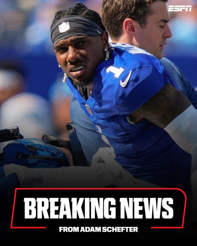 Shocking Injury: Malik Nabers' Season Hanging by a Thread! —  Malik Nabers injury update, ACL tear news 2025, ESPN breaking sports news