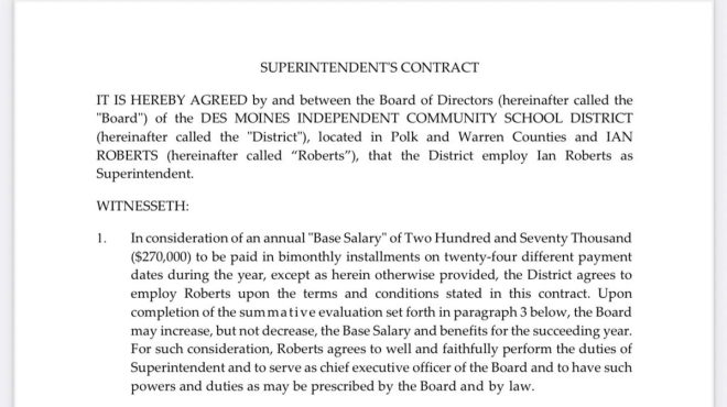 "Shocking Revelation: Illegal Superintendent of @DMschools Rakes in $270k Base Salary Despite Criminal Record and Deportation Order!" —  illegal superintendent salary, taxpayer funds, deportation order