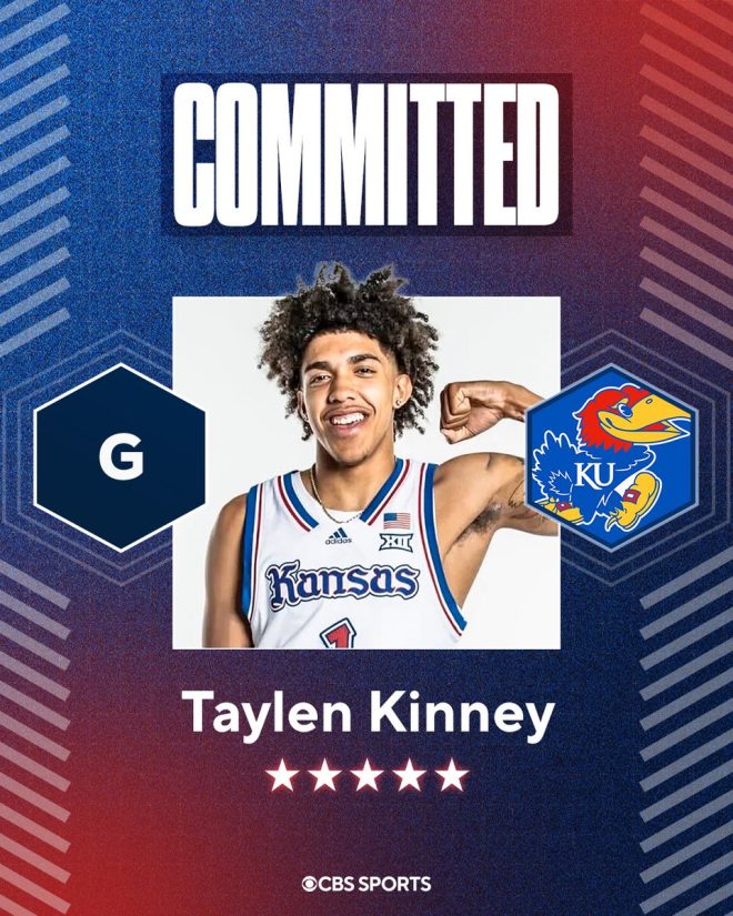 Shocking Twist: Top PG Taylen Kinney Chooses Kansas! —  Taylen Kinney Kansas commitment, top high school basketball recruits 2025, elite point guard prospects