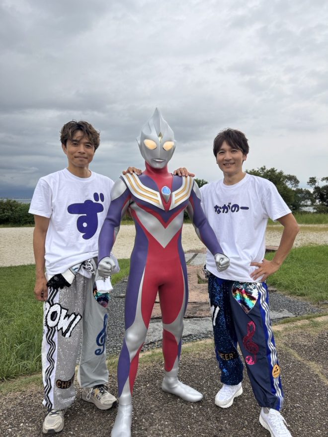 "Shocking: Ultraman Tiga Surprises with "TAKE ME HIGHER" Performance at Inazuma Rock Fest 2025 by Nagano Hiroshi & Inohara Keiichi's Unit "Nagano-zu"! #naganozu" —  長野博, 井ノ原快彦, ユニットながのーず, イナズマロックフェス, TAKE ME HIGHER, ウルトラマンティガ, サプライズ出演, インパクト満点