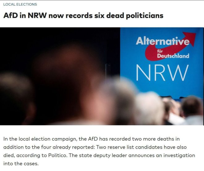 Six AfD Politicians Dead: Assassination or Coincidence? — political assassinations 2025, unexplained politician deaths, election year controversies