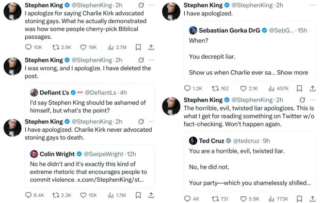 Stephen King Apologizes: Defamation Lawsuit Looms! — Stephen King defamation lawsuit, Charlie Kirk controversy news, celebrity apology reaction