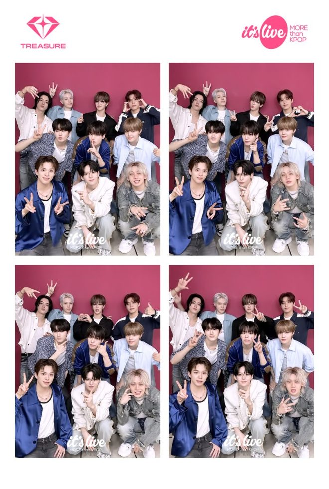 TREASURE's Must-Try 4-Cut Poses Revealed!✨💗 — TREASURE 네컷 포즈, it's Live 틱톡 영상, KPOP 아이돌 촬영