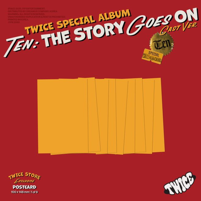 "TWICE Drops Controversial Special Album 'TEN: The Story Goes On' - Exclusive Postcards Included!" —  TWICE SPECIAL ALBUM, Limited Edition Pre-Order, Exclusive Postcard Edition
