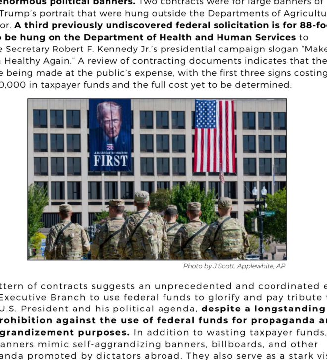 Taxpayer Funds Used for Trump Banners? Schiff's Shocking Claim! —  federal spending accountability, Trump banner controversy, taxpayer funds misuse 2025