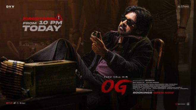 "The FIRESTORM Festival: Pawan Kalyan, Sujeeth, and Thaman ready to ignite a box office revolution! 🔥🎉 #TeamCelebration" —  Festival frenzy, Movie mania, Blockbuster bonanza