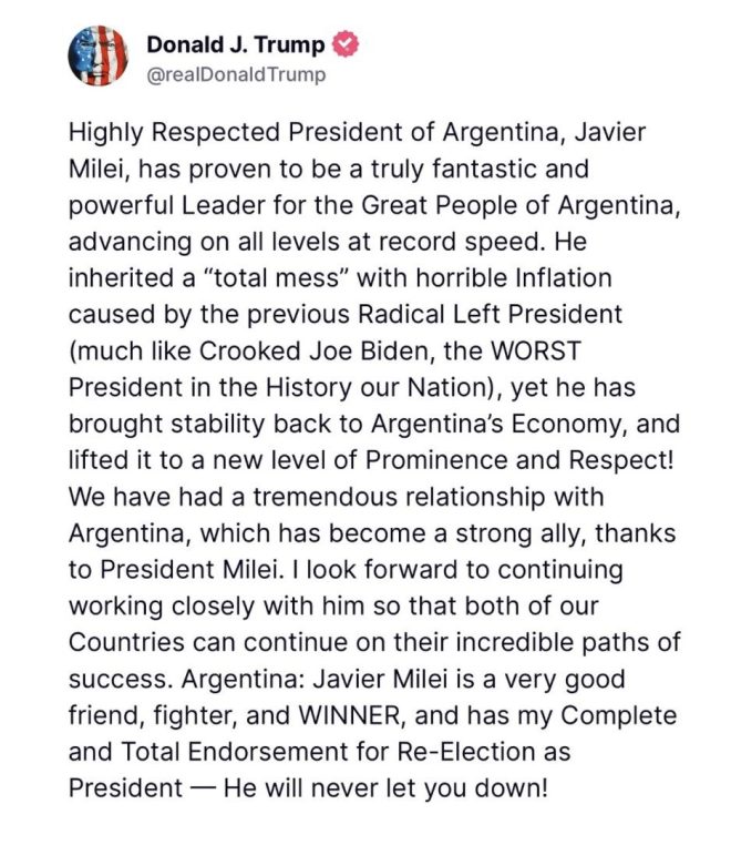 Trump Backs Milei: A Bold Move or Political Suicide? —  Trump Milei endorsement, Argentina election news 2025, political ally support
