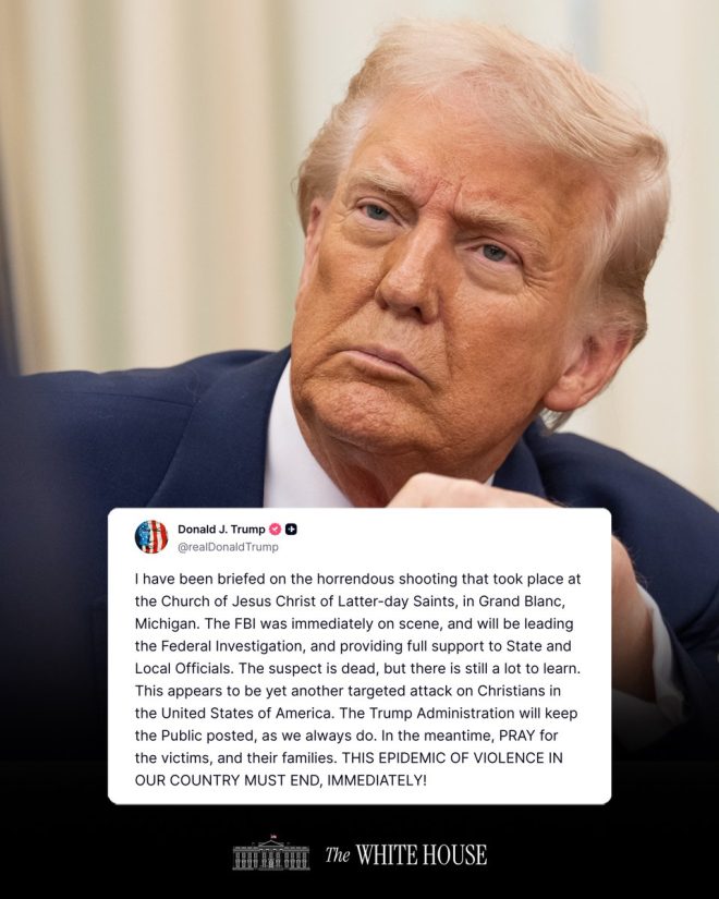 Trump Breaks Silence on Shocking Church Shooting: Details Inside —  church shooting news, Grand Blanc FBI investigation, Latter-day Saints security measures