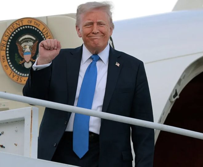 Trump Threatens Networks Over 'Bad Publicity' Comments —  Trump Air Force One remarks, media license controversy 2025, Kaitlan Collins breaking news