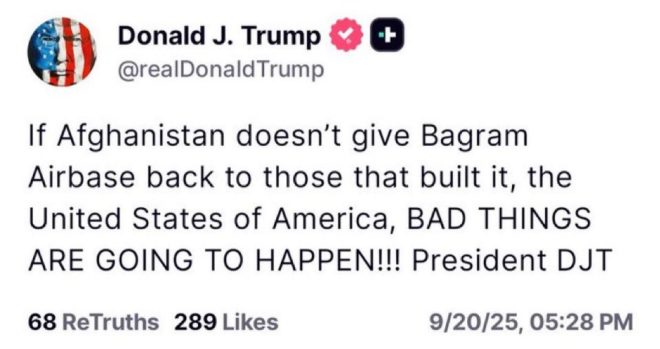 Trump Warns Taliban: "Bagram Base or Else!" —  Trump warns Taliban, Bagram Air Base controversy, Afghanistan security threats