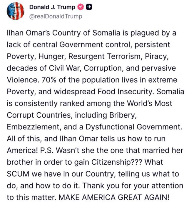 Trump's Bold Move: Omar's Marriage Under Fire! —  Ilhan Omar marriage controversy, Trump Muslim Brotherhood designation, Congressional removal tactics 2025