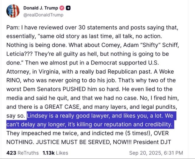 Trump's Deleted DM: A Call for Prosecution Gone Public! —  It just keeps getting crazier, Political drama reaches new heights, Truth Social controversies 2025