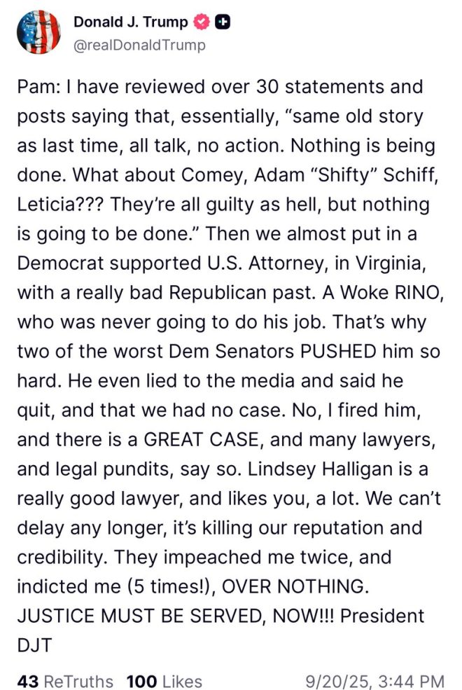 Trump's Disturbing Demand: Prosecute Political Foes Now! — Trump's pressure tactics, Political revenge strategies, U.S. attorney resignation scandal 2025