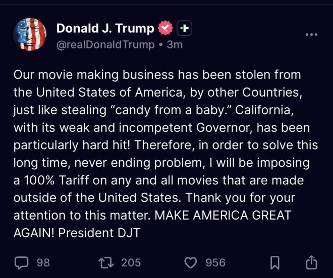 Trump's Shocking 100% Tariff on Foreign Films! —  Trump movie tariff news, 2025 film industry changes, international trade impact on cinema