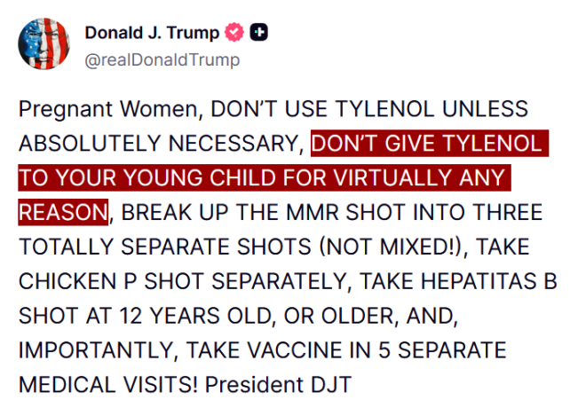 Trump's Shocking Advice: Pregnant Women, Beware Tylenol! —  pregnancy safety tips, children's medication dangers, Tylenol alternatives for kids