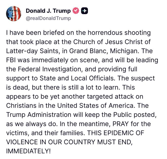 Trump's Shocking Call: Are We Really Under Attack? —  Church Shooting Prayer Vigil, Trump Urges National Prayer, Michigan Church Attack Response