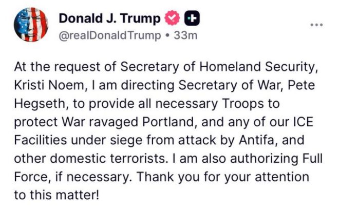 Trump's Shocking Order: Troops to Portland Against Antifa! — Trump deploys troops Portland, Antifa military response 2025, Secretary of War orders action