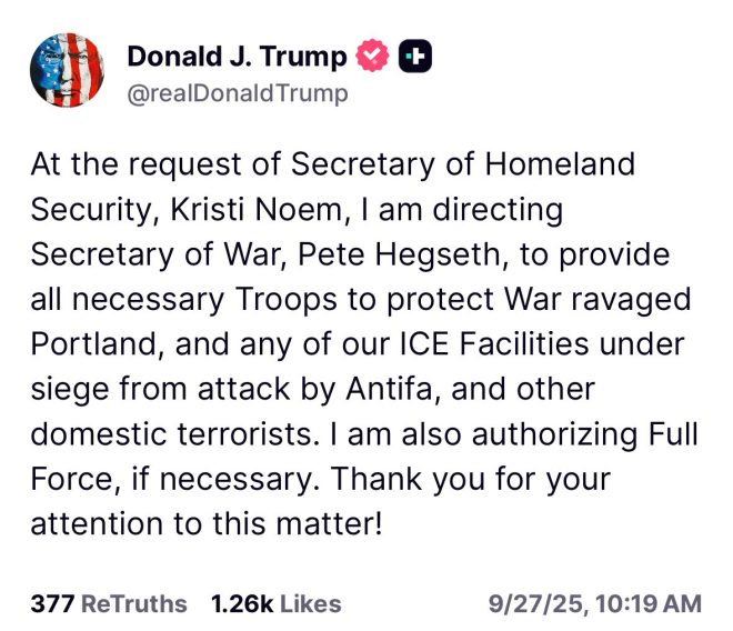 Trump's Shocking Order: Troops to Portland for "Full Force"! —  Breaking News Alert, Military Deployment Updates, Trump Administration Decisions