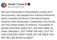 Trump's Ultimatum: Venezuela Faces Unimaginable Consequences! —  Trump Venezuela ultimatum, international diplomacy tensions 2025, prisoner negotiations crisis