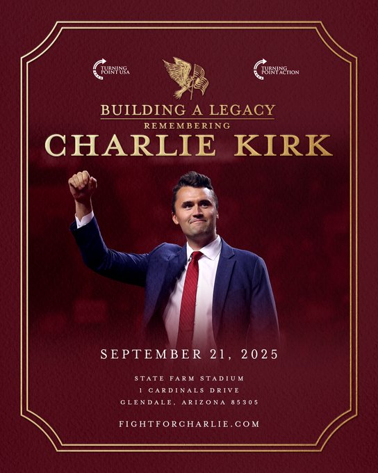 Turning Point USA's Shocking Tribute to Charlie Kirk! —  Massive Turning Point USA Event, Charlie Kirk Tribute Glendale AZ, September 2025 Political Rally