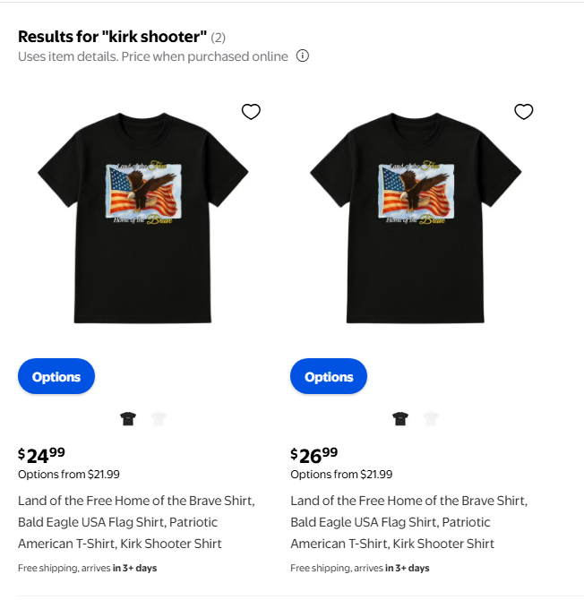 Walmart's Shocking New Shirt: Celebrating Controversy? — Walmart controversial merchandise, Charlie Kirk merchandise controversy, 2025 Walmart shirt backlash