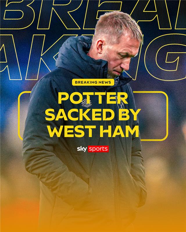 West Ham Shocks Football World: Potter Out After 8 Months! —  West Ham United news, Premier League coaching changes 2025, Graham Potter managerial status
