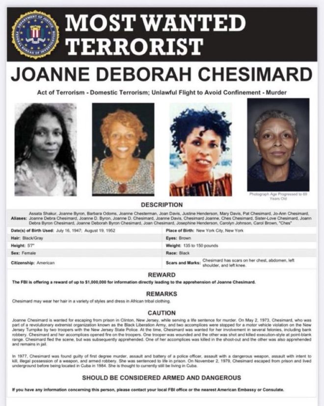 fallen officer. Chesimard's true legacy revealed. —  Joanne Chesimard cold-blooded murder, FBI terrorist designation, New Jersey Trooper killing
Terrorist fugitive Joanne Chesimard, Cuba escape, justice denied
Werner Foerster murder, FBI pursuit, justice for fallen officer