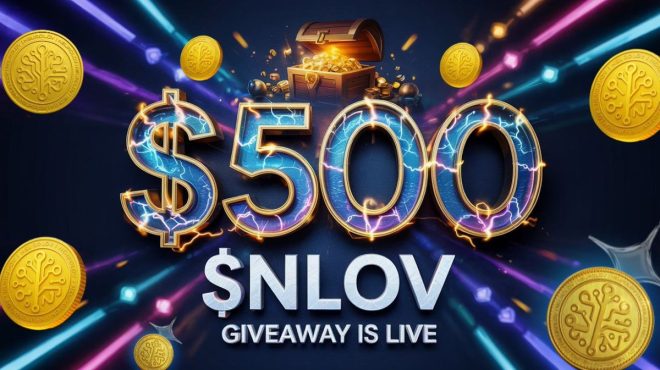 周末狂欢！赢取价值500美元的$NLOV代币🎉 —  周末抽奖活动, $NLOV代币赠送, 幸运获奖者活动