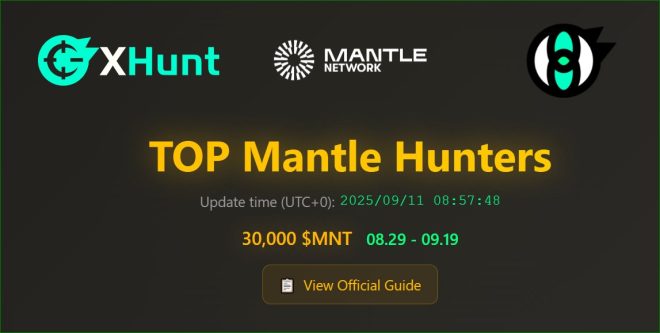 快来探索Xhunt与Mantle的神秘崛起！ —  Xhunt活动结束, Mantle项目投资, $MNT市值创新高