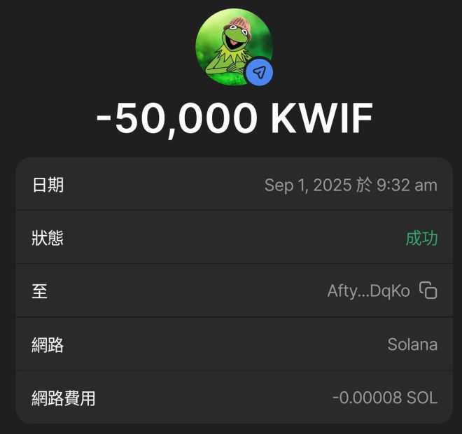抓住机会！$KWIF 大奖等你来赢！ —  赢取加密货币大奖, Solana 钱包活动, Kermitwifhat 关注活动