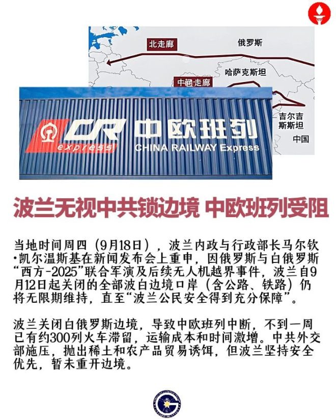 波兰封锁边境，中欧班列遭遇何种挑战？ —  波兰边境安全, 中欧班列运输受影响, 俄罗斯白俄罗斯军事演习
