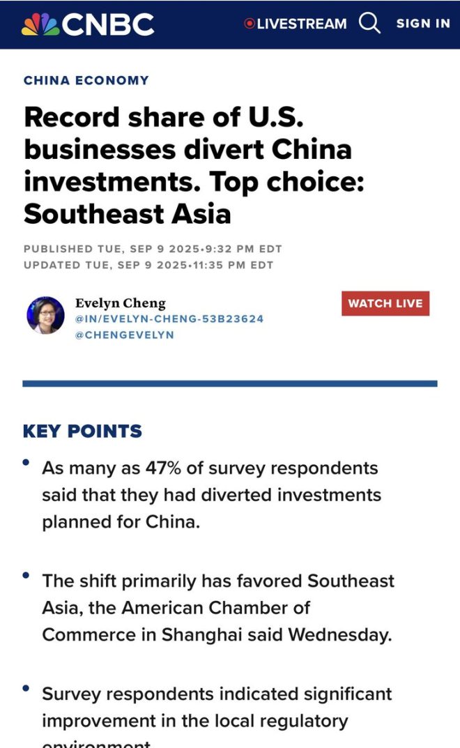 美国企业觉醒：为何投资转向东南亚？ —  美国企业投资转移, 东南亚经济增长, 中美经济脱钩 2025