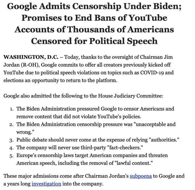 重磅消息：Google與拜登政府的秘密交易? —  社交媒體監管, 拜登政府政策, 網絡言論自由