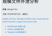震撼！GFW源码泄漏引发的500G数据风暴 —  GFW源码泄露, 数据安全分析, 信息泄露风险管理